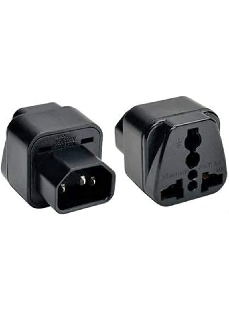 سالاب محول طاقة UPS C14 إلى مقبس أنثى عالمي بقابس تيار متردد - Image 2